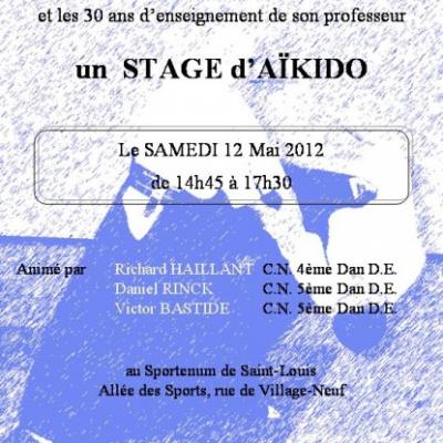 Stage du club d'aïkido de SAINT-LOUIS pour ses 30 ans - 12 mai 2012