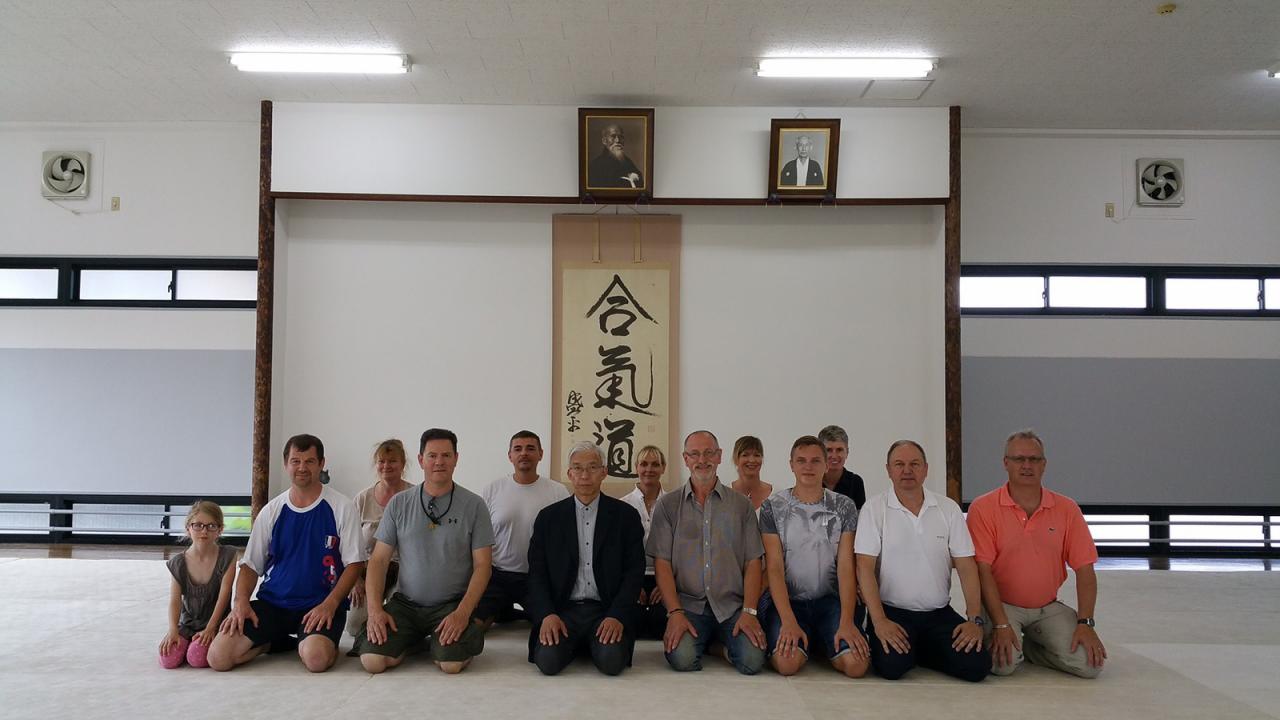 Le club à L'aikikaï  avec le Doshu !!