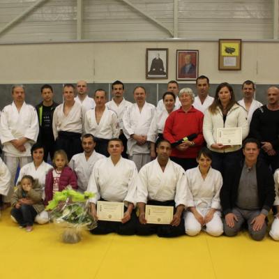 Remise du 1er Dan de Marc EILER - 1er Dan de Michel UEBERSCHLAG - 4ème Dan d'Eric ROUQUIER - 2014