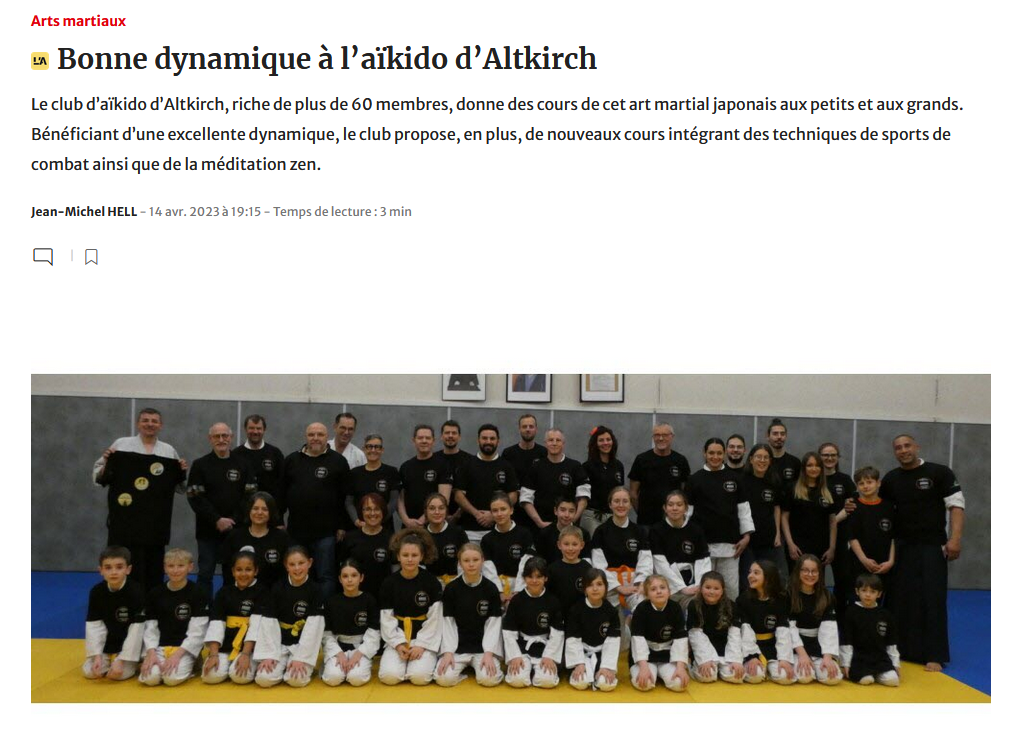 Club Aikido altkirch journal