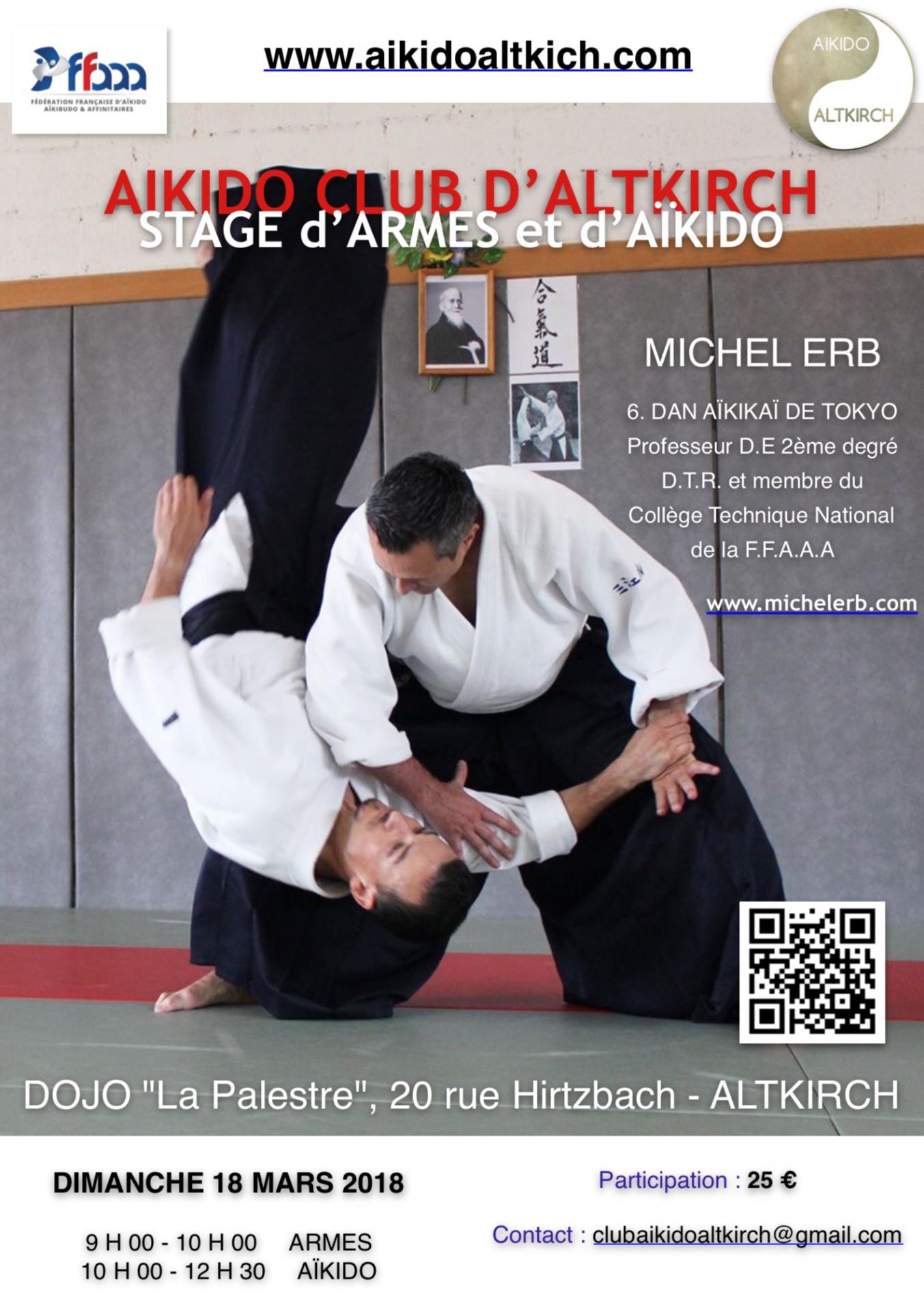 Stage d’Armes et d’Aïkido - 18 mars 2018