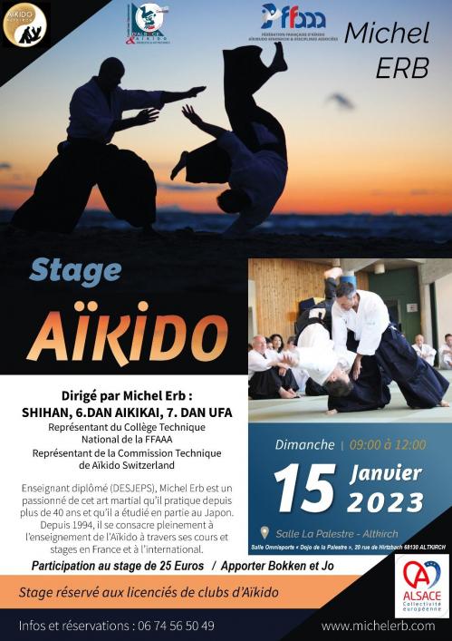 Stage d'Aïkido Michel Erb